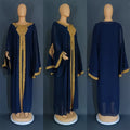 Kaftan Dubai Abaya – Elegantes Chiffon Maxikleid für Musliminnen, Islamische Kleidung, African Dress für Damen, Boubou Robe Djellaba Femme