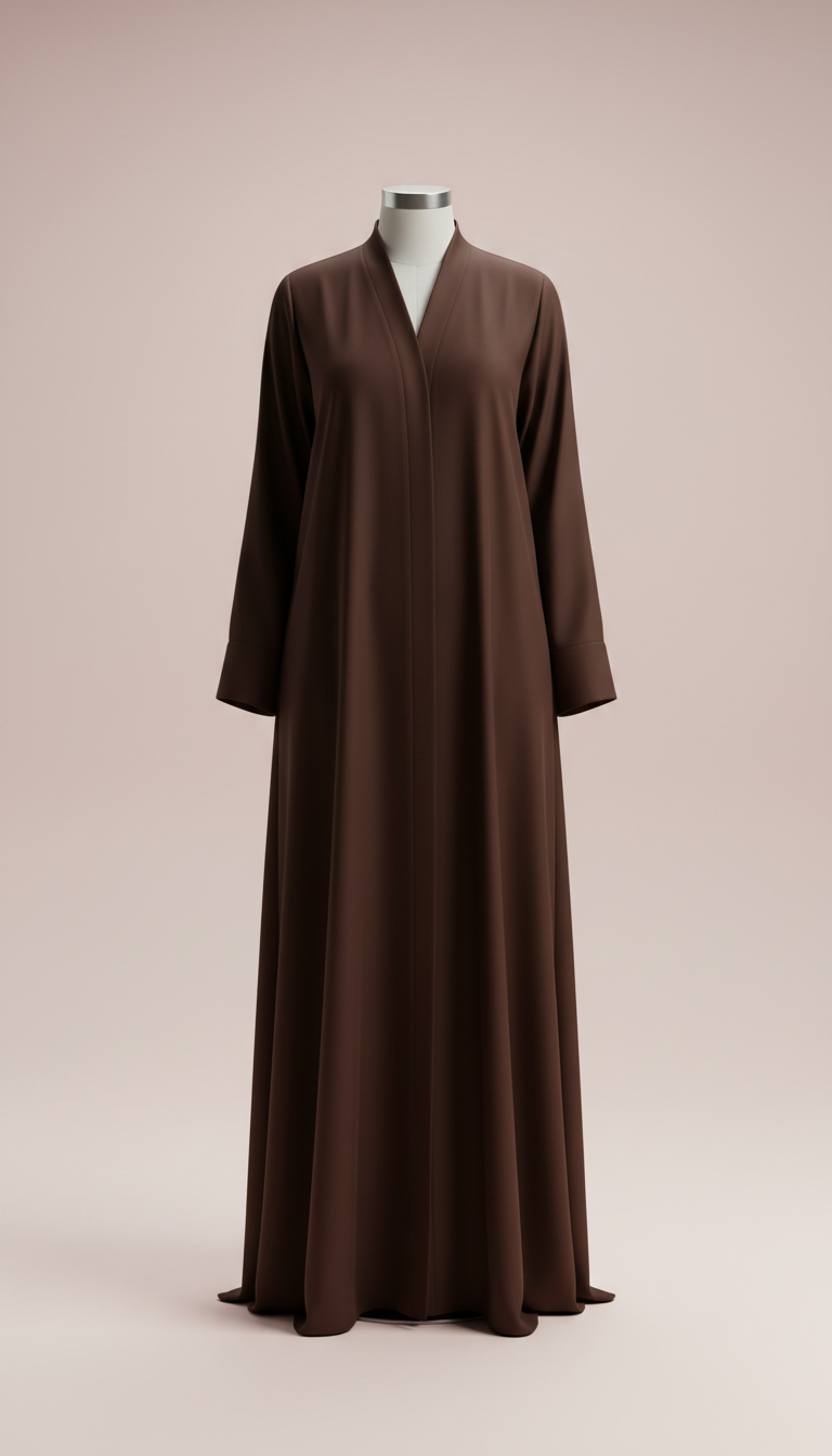 Zweifarbige Abaya in Gold und Rosé