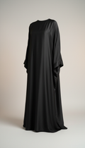 Crepé-Abaya mit goldenen Details